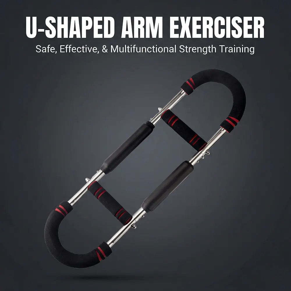 Adjustable Power Twister for Men: Arm, Chest & Shoulder Muscle Trainer - Portable Spring Resistance Home Gym Equipment