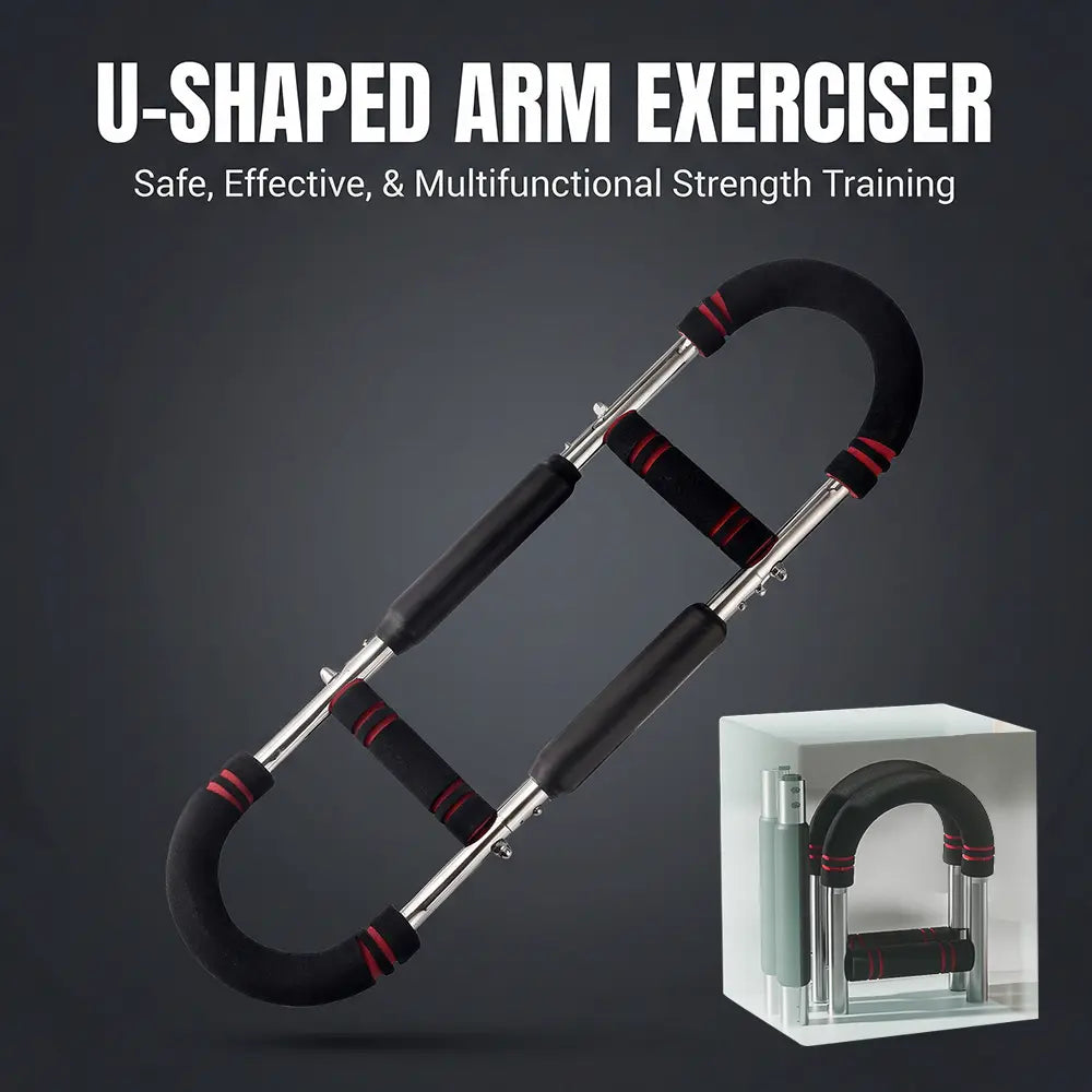 Adjustable Power Twister for Men: Arm, Chest & Shoulder Muscle Trainer - Portable Spring Resistance Home Gym Equipment