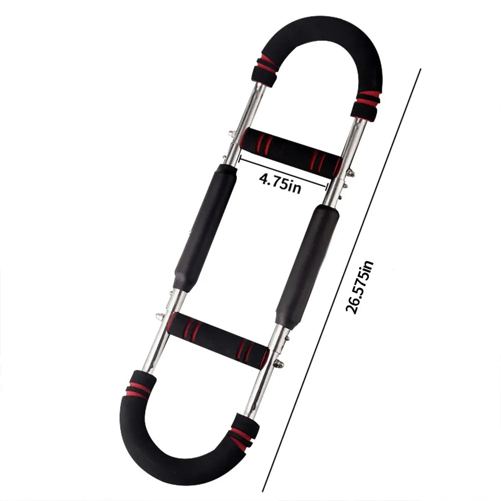 Adjustable Power Twister for Men: Arm, Chest & Shoulder Muscle Trainer - Portable Spring Resistance Home Gym Equipment