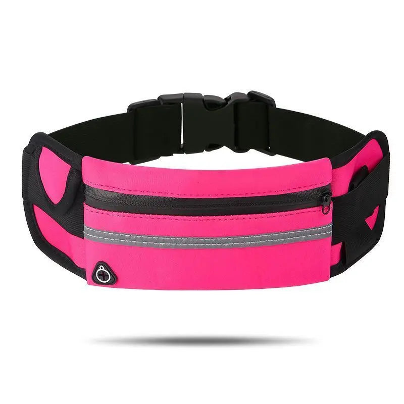 Running Belt Running Waist Pouch Belt Bag for Women and Men, Large Capacity Belt Running Fanny Pack Hiking Fanny Pack Holder for Cell Phone, Money, and Keys, Adjustable Belt Pouch Fits Most Phone and Waist Sizes