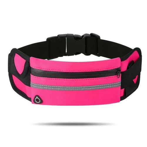 Running Belt Running Waist Pouch Belt Bag for Women and Men, Large Capacity Belt Running Fanny Pack Hiking Fanny Pack Holder for Cell Phone, Money, and Keys, Adjustable Belt Pouch Fits Most Phone and Waist Sizes